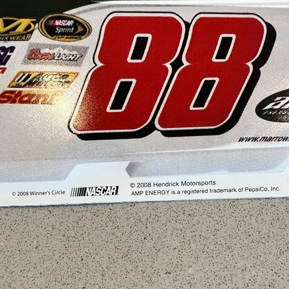 Dale Earnhardt Jr Metal race car #88 Sign 2008 Winners Circle NASCAR 21" Green - Picture 6 of 7